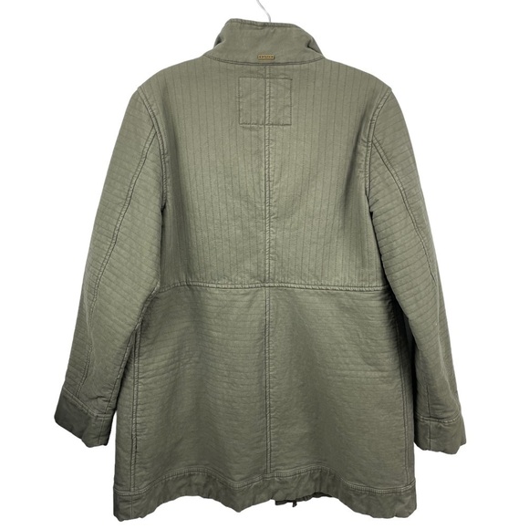 Prana Trip Military Green Plush Lined Organic Cotton Stretch Jacket Size M - Picture 8 of 12